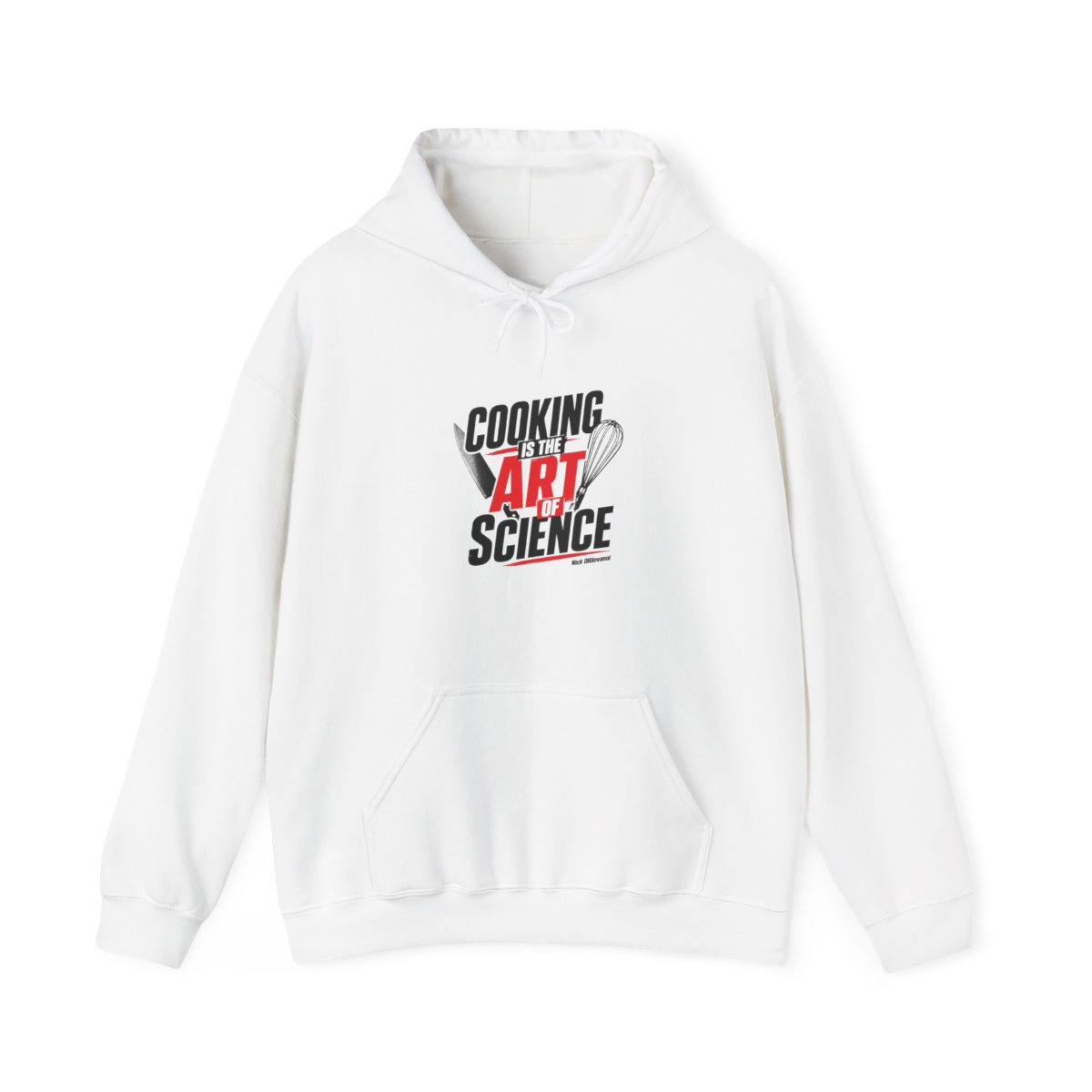 Nick DiGiovanni "Cooking is the Art of Science" Hoodie - alternate angle 3, merchandise