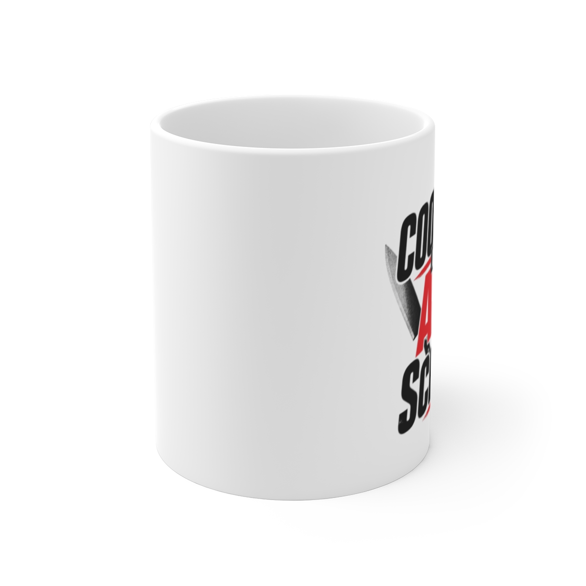 Nick DiGiovanni "Cooking is the Art of Science" White Mug - alternate angle 1, merchandise