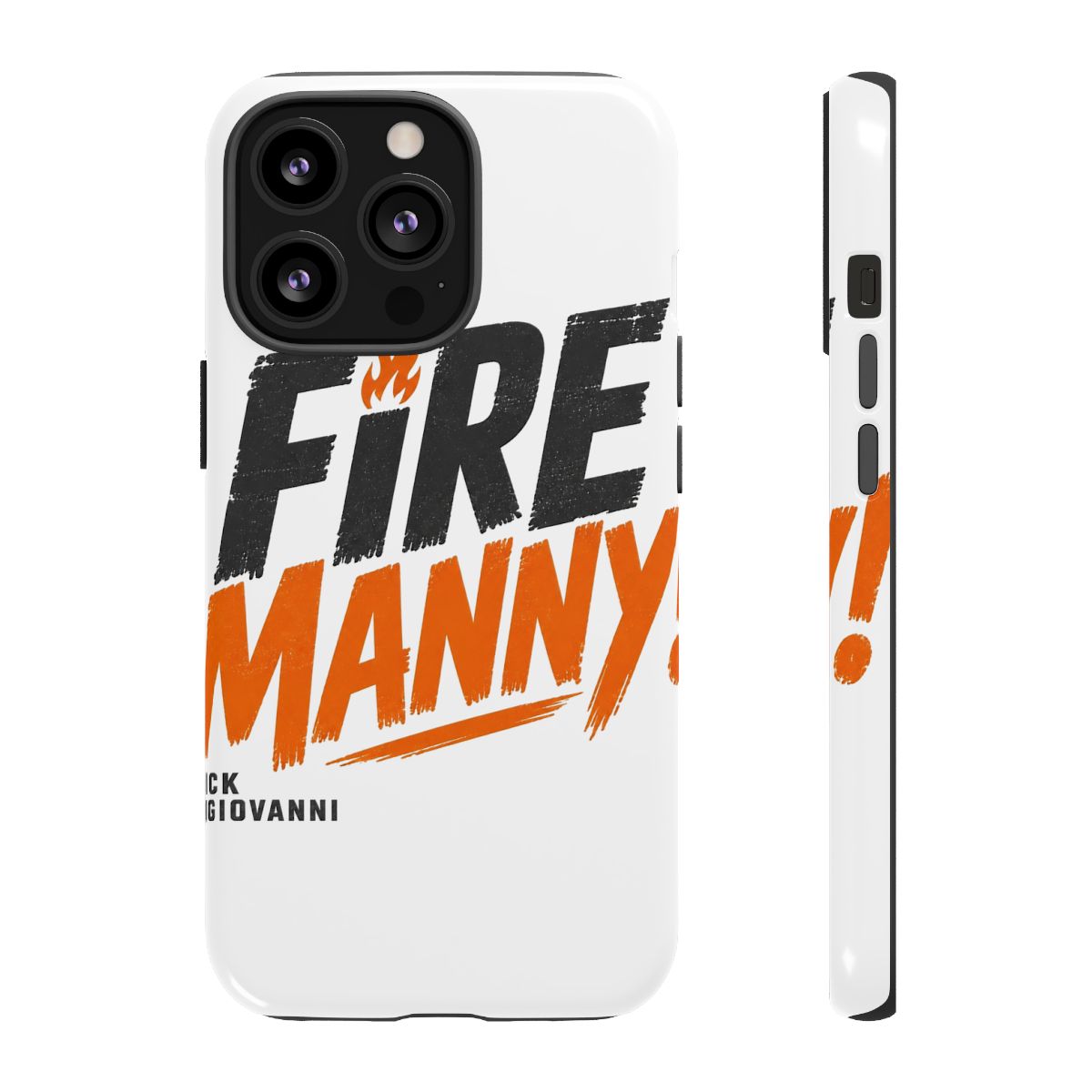 Nick DiGiovanni "Fire Manny!" Phone Case - alternate angle 1, merchandise