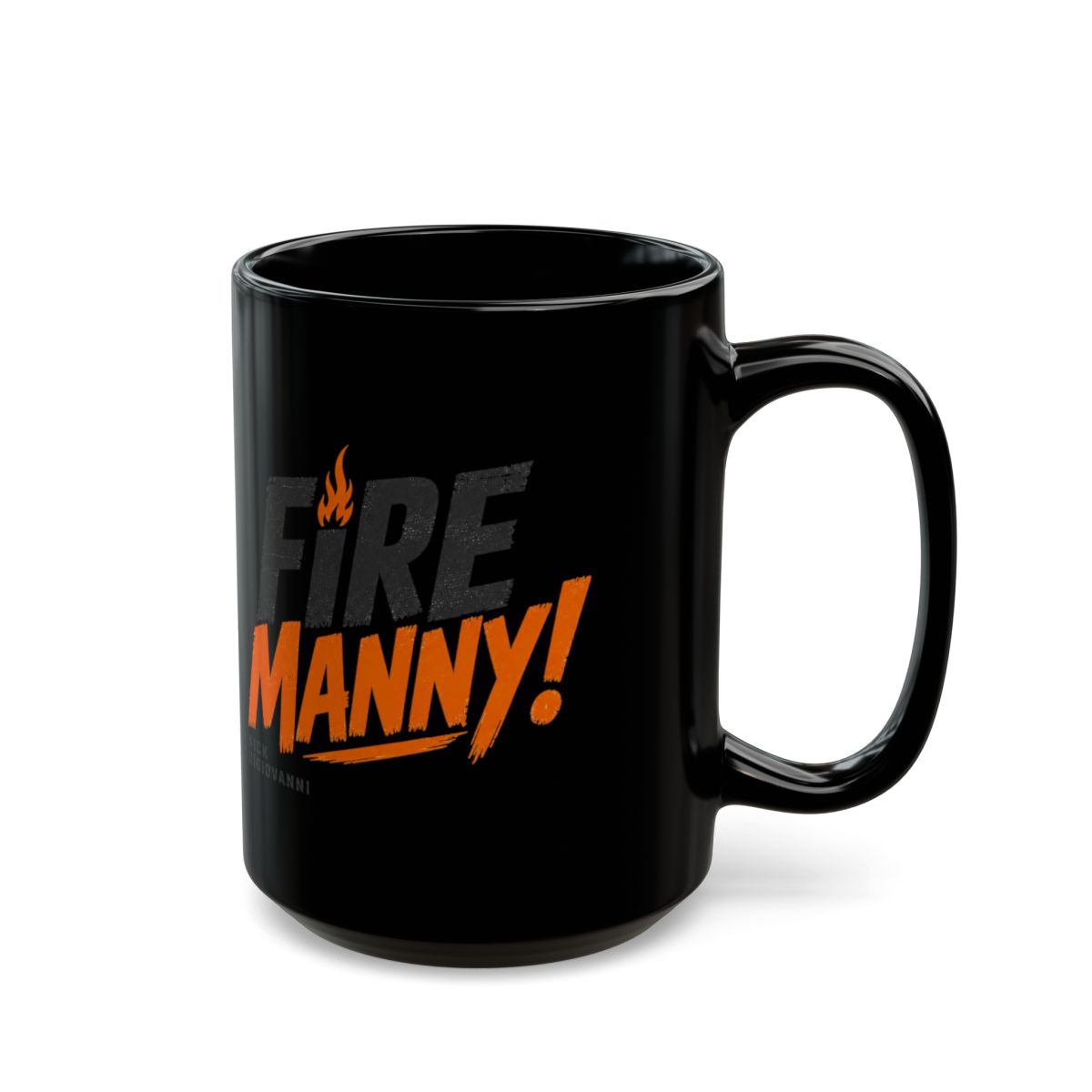 Nick DiGiovanni "Fire Manny!" Black Mug