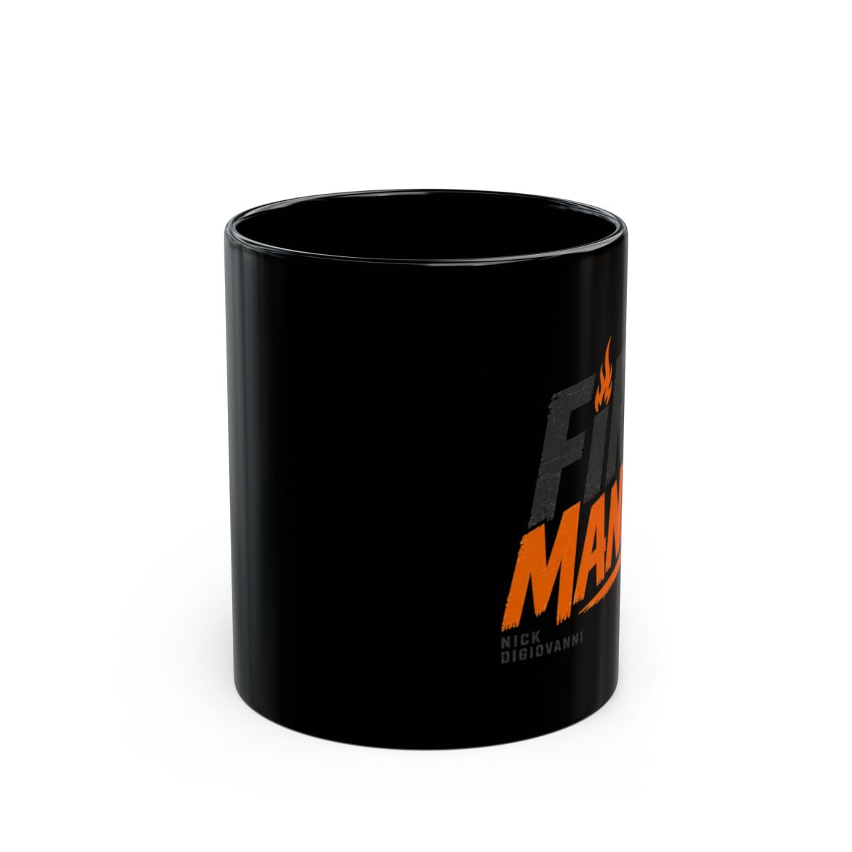 Nick DiGiovanni "Fire Manny!" Black Mug - alternate angle 1, merchandise