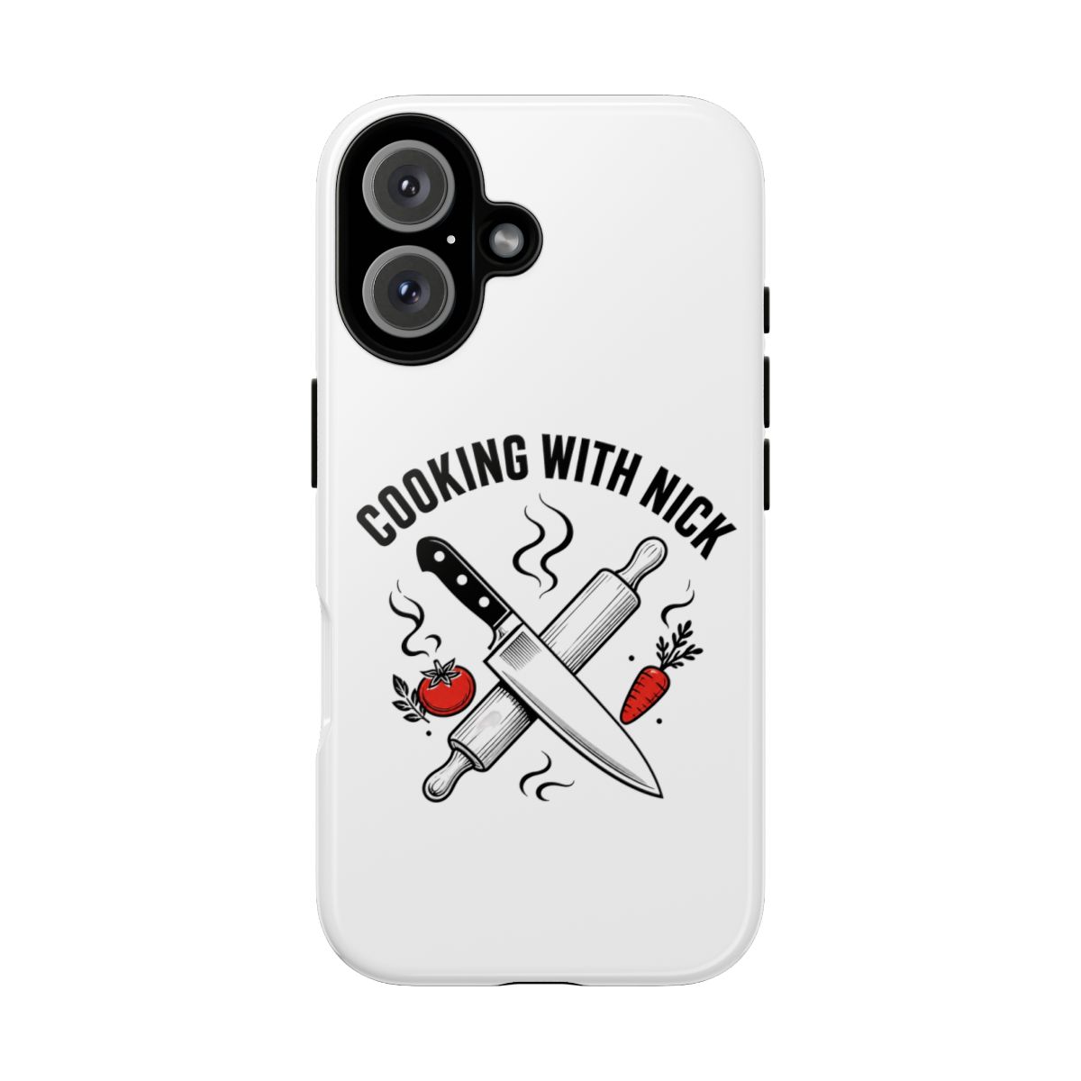Nick DiGiovanni "Cooking with Nick" Phone Case - alternate angle 2, merchandise