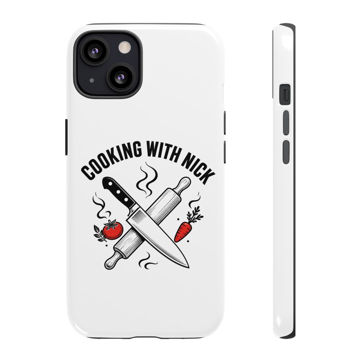 Nick DiGiovanni "Cooking with Nick" Phone Case - alternate angle 1, merchandise