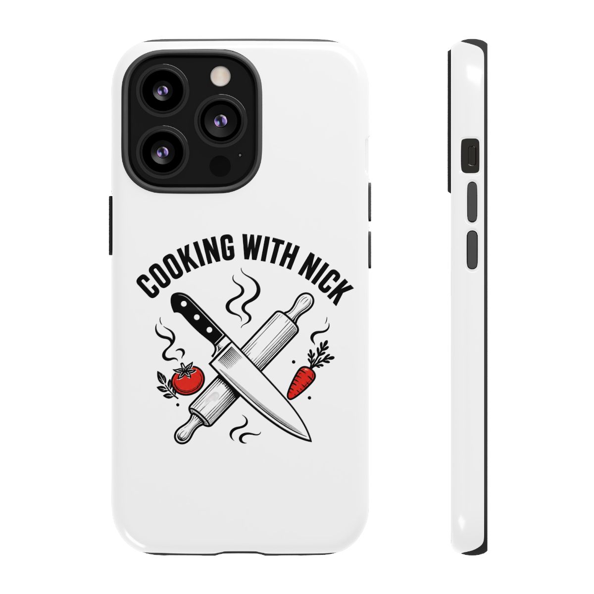 Nick DiGiovanni "Cooking with Nick" Phone Case - alternate angle 2, merchandise