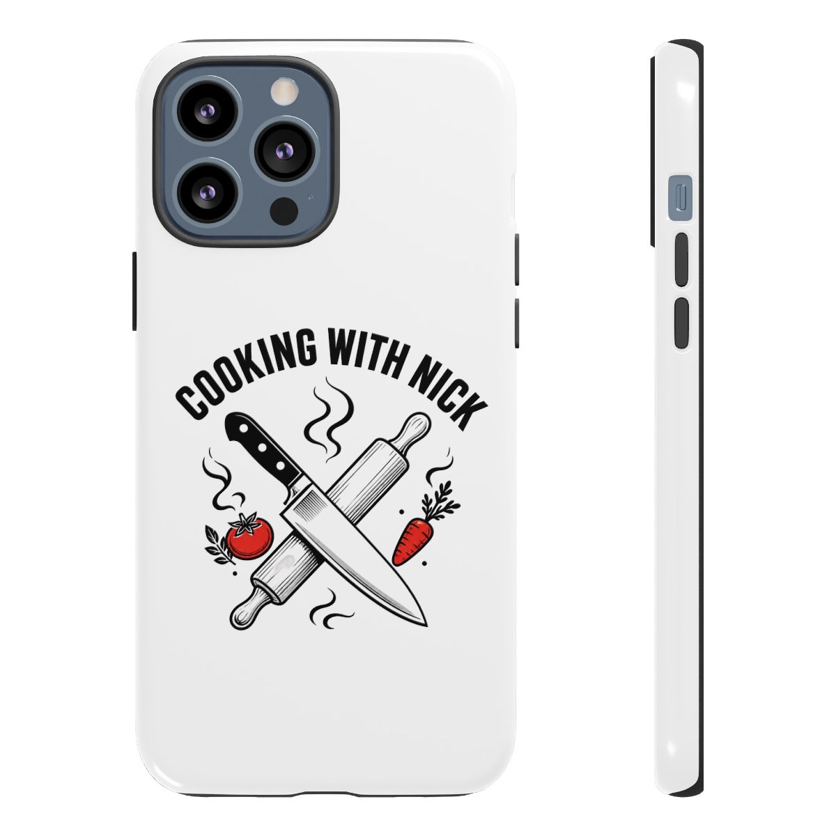 Nick DiGiovanni "Cooking with Nick" Phone Case - alternate angle 3, merchandise