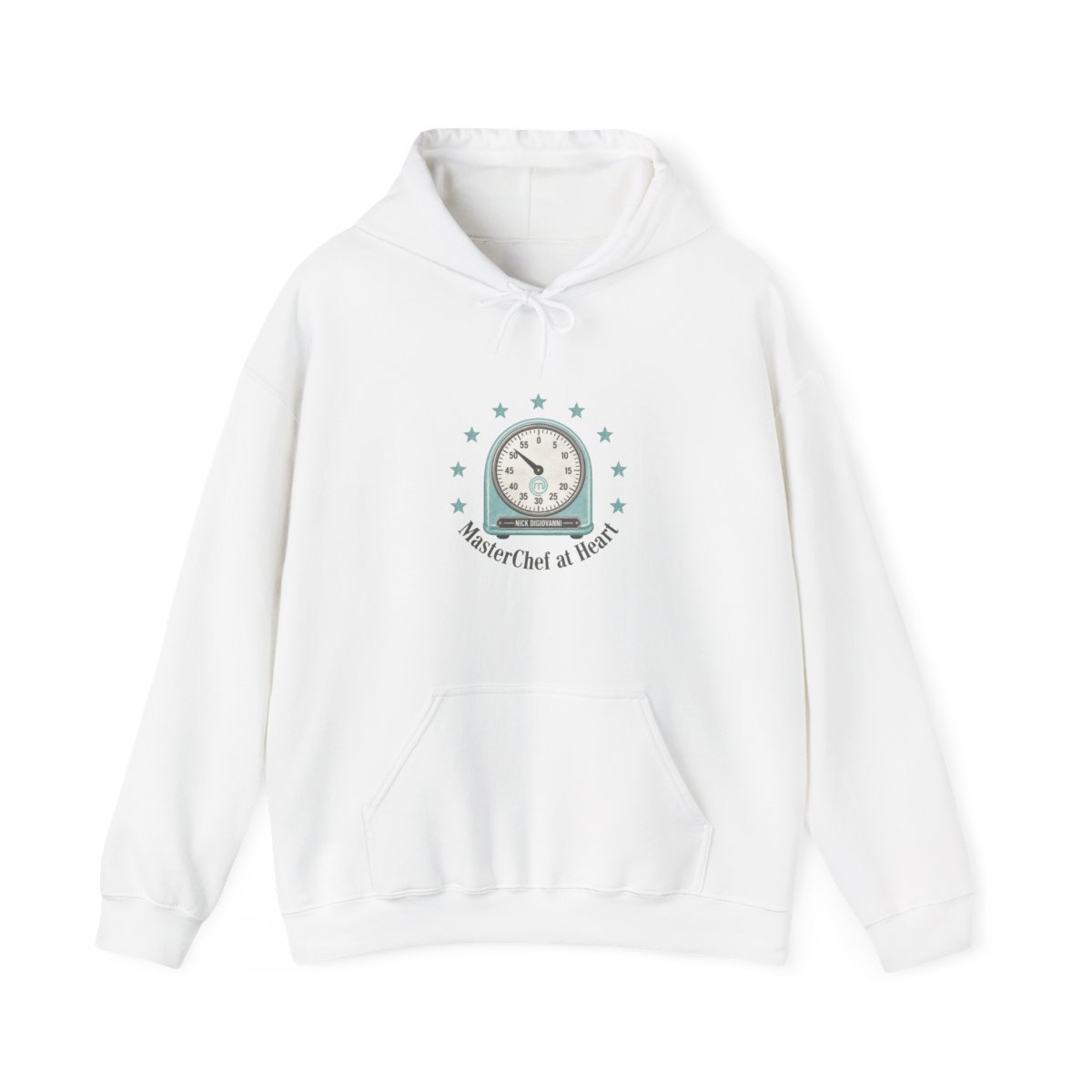 Nick DiGiovanni "clock, symbolizing his stint on Season 10 of " Hoodie