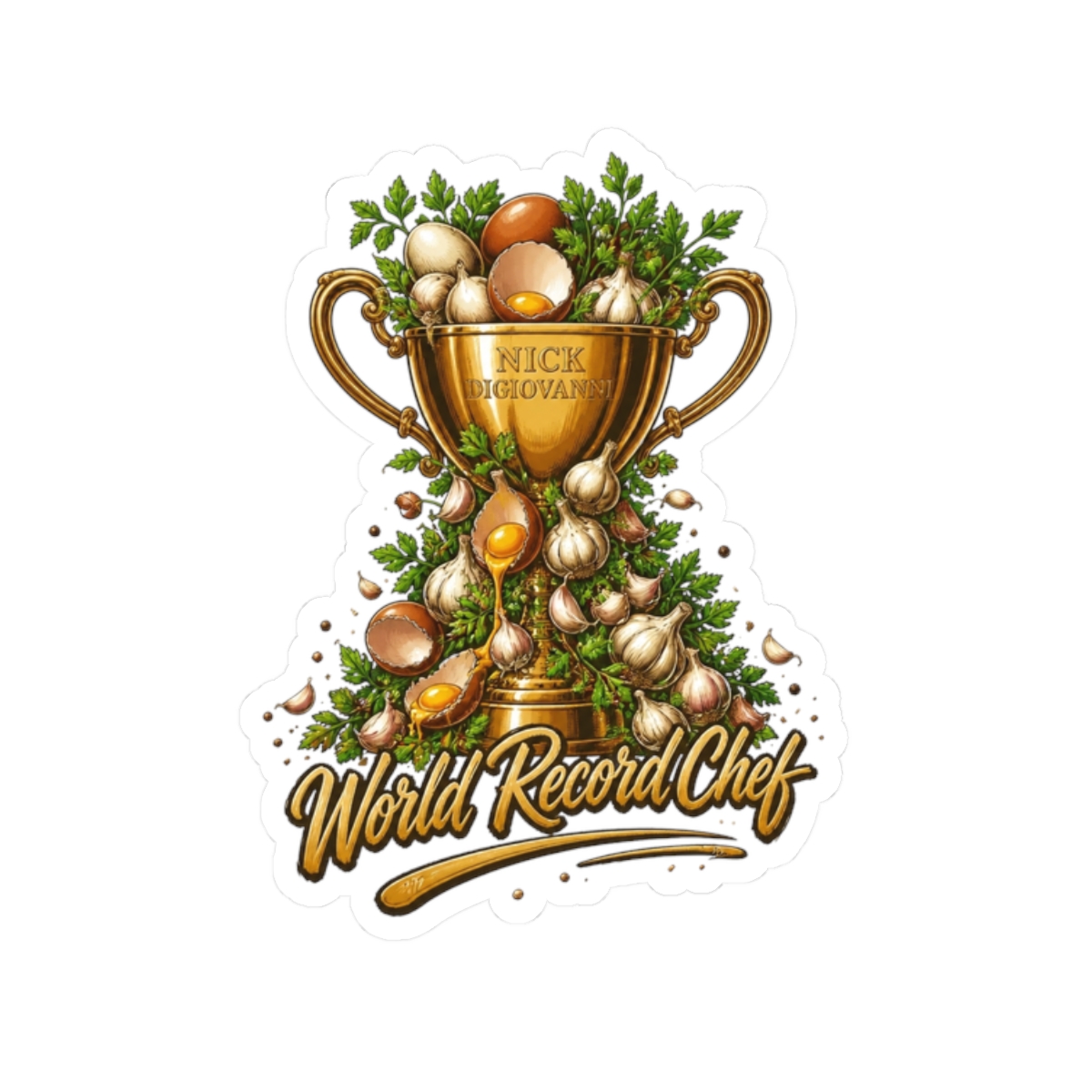 Nick DiGiovanni "World Record Chef" Sticker