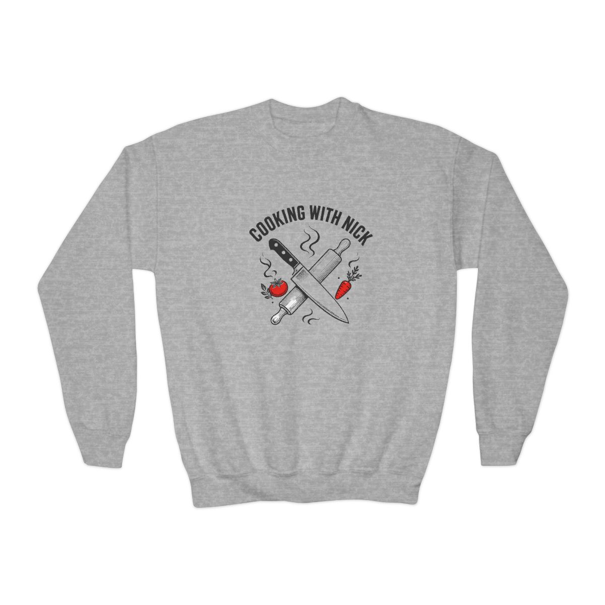 Nick DiGiovanni "Cooking with Nick" Kids Crewneck