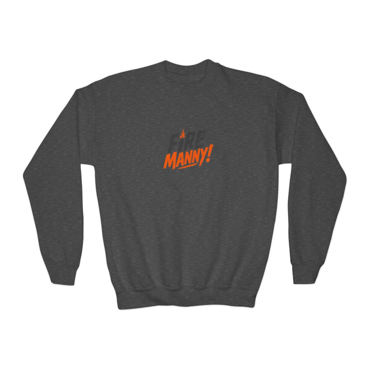 Nick DiGiovanni "Fire Manny!" Kids Crewneck - alternate angle 2, merchandise